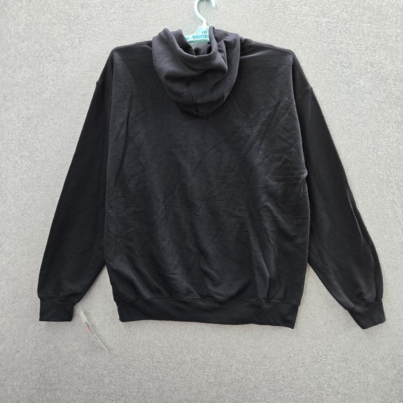 Oakland Raiders Men Sweatshirt Large Black Hoodie Logo Graphic Long Sleeve NWT - Picture 5 of 10